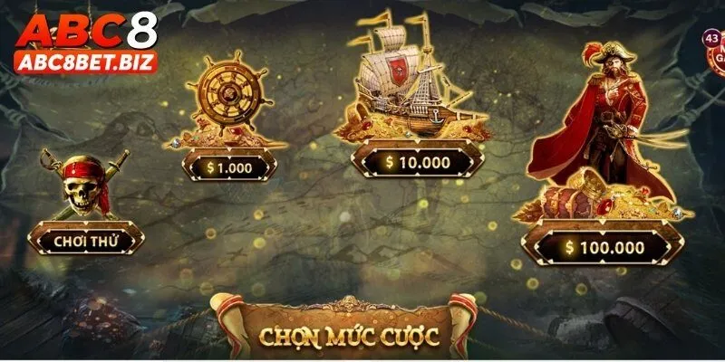 Hóa thân thành những tên cướp biển trong game slots Pirate king